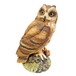 Vintage Short-Eared Owl By Andrea 1986 #7682 Andrea By Sadek Japan Figurine